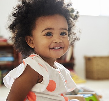 Smiling toddler