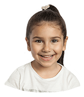 Little girl smiling after sedation dentistry visit