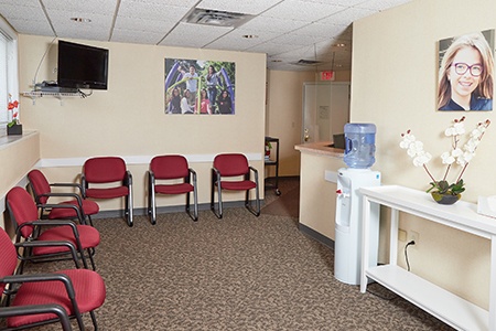 Pediatric dental office waiting room