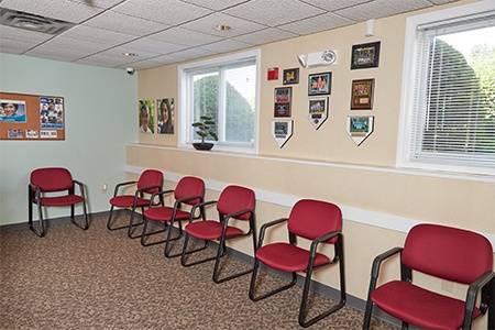 Pediatric dental office waiting room seating